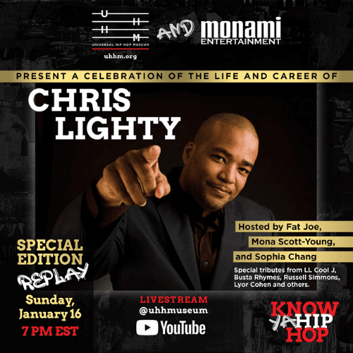 Chris Lighty tribute Universal Hip Hop Museum Monami Entertainment