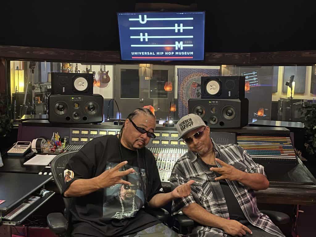Universal Hip Hop Museum Photo of Chilly Chill and Justified in the studio